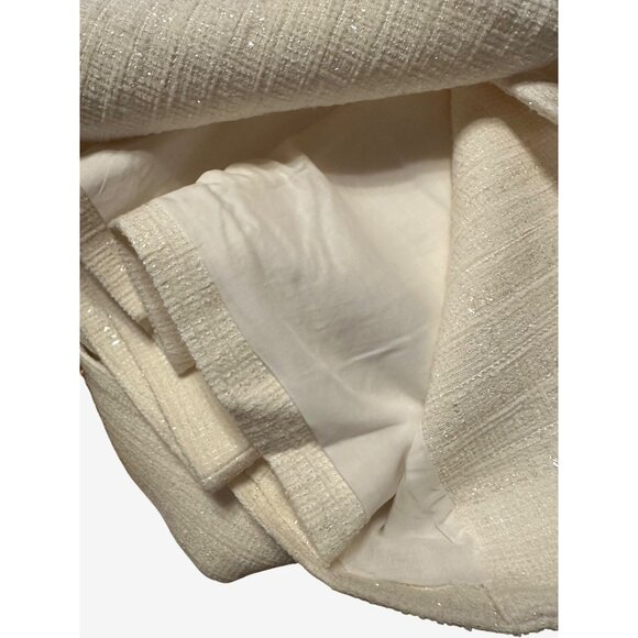 Taylor Tillman Double Breasted Sleeveless Mini Dress Notch Collar White Womens L - Picture 7 of 7